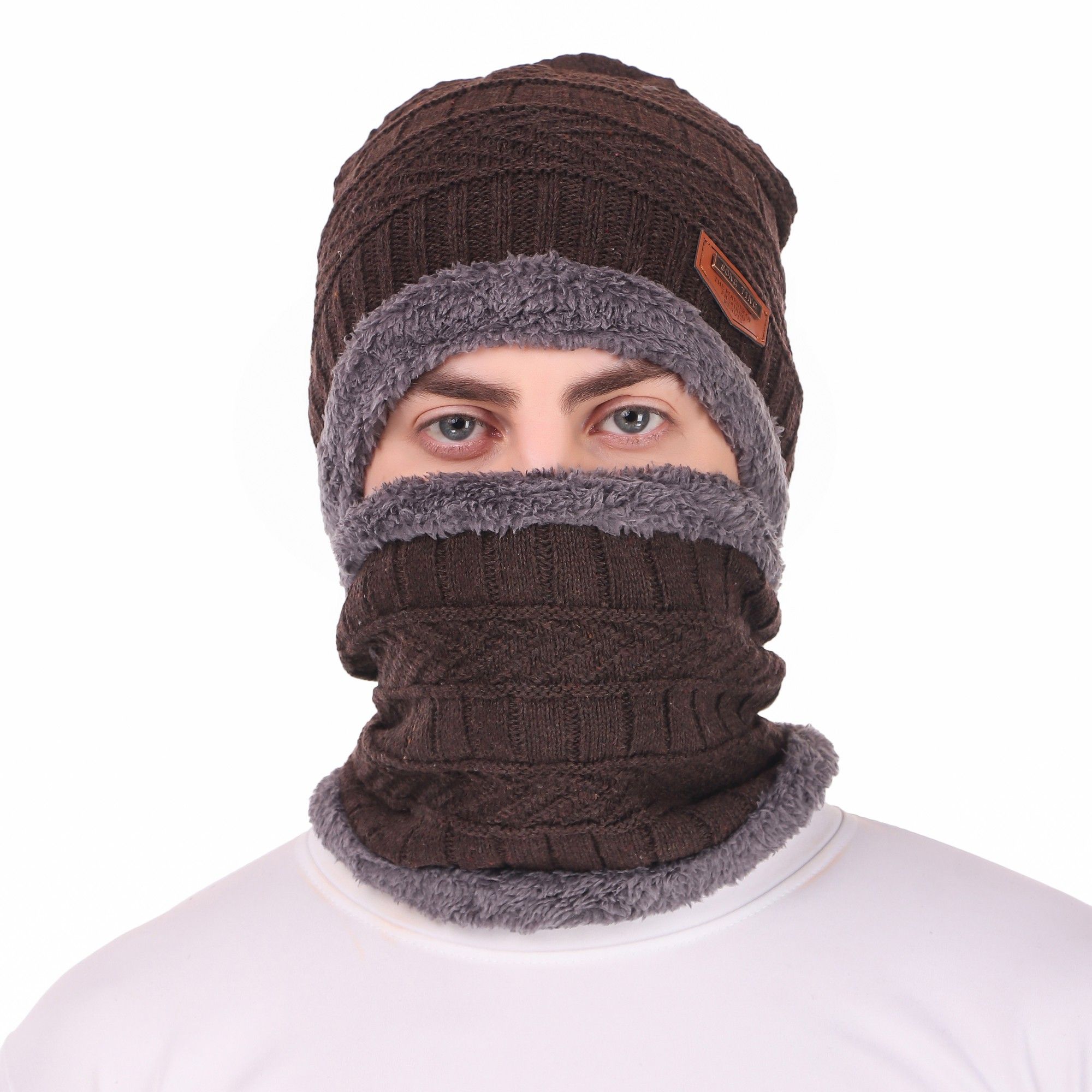 Broen Self Design Men Muffler-image-41