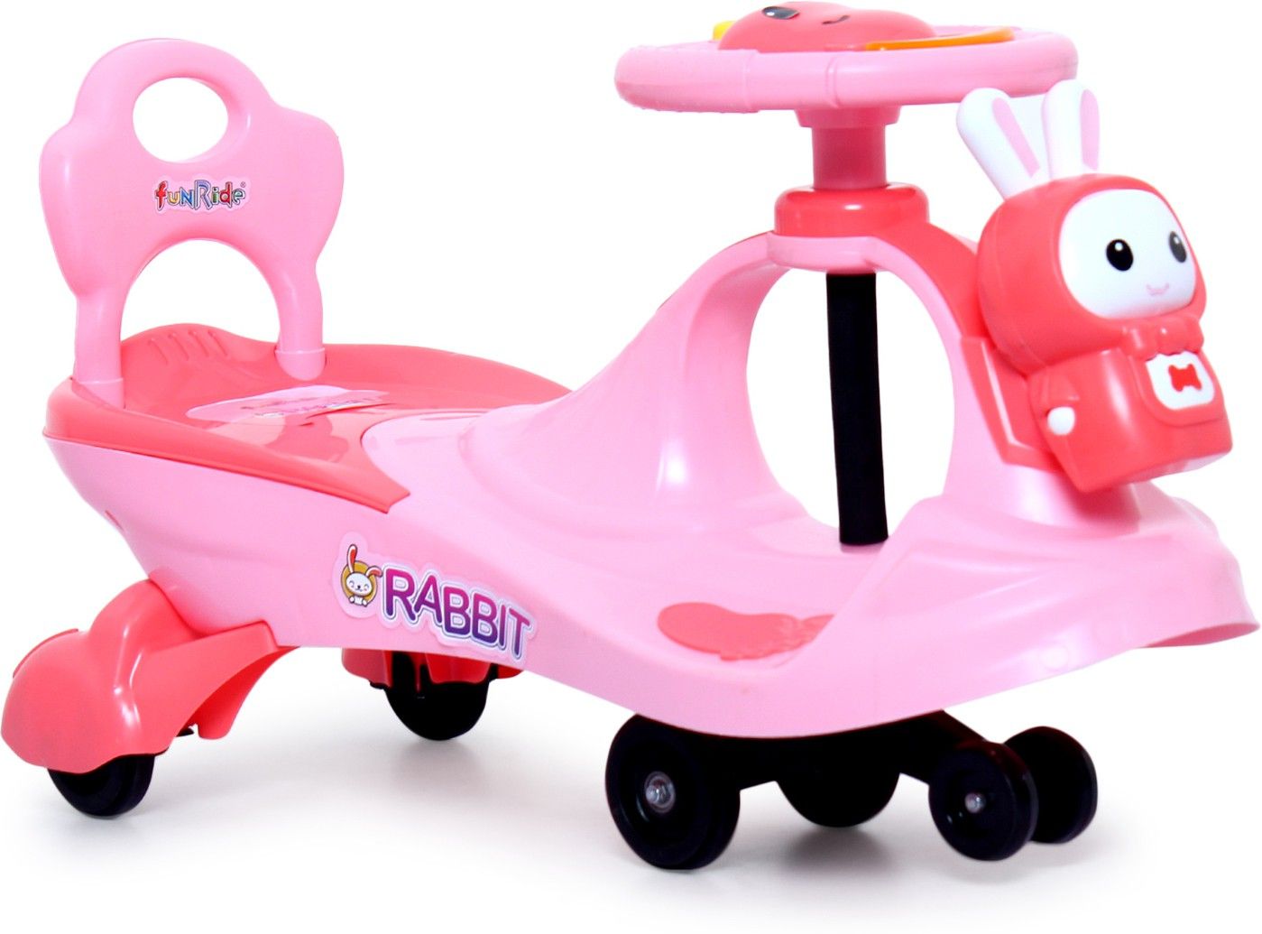 Bunny Swing Car Rider - BUNNY RABBIT Twist and Swing Magic Car Ride On for Kids with Steering Music and Lights for Boys and Girls for Age 3+-image-30