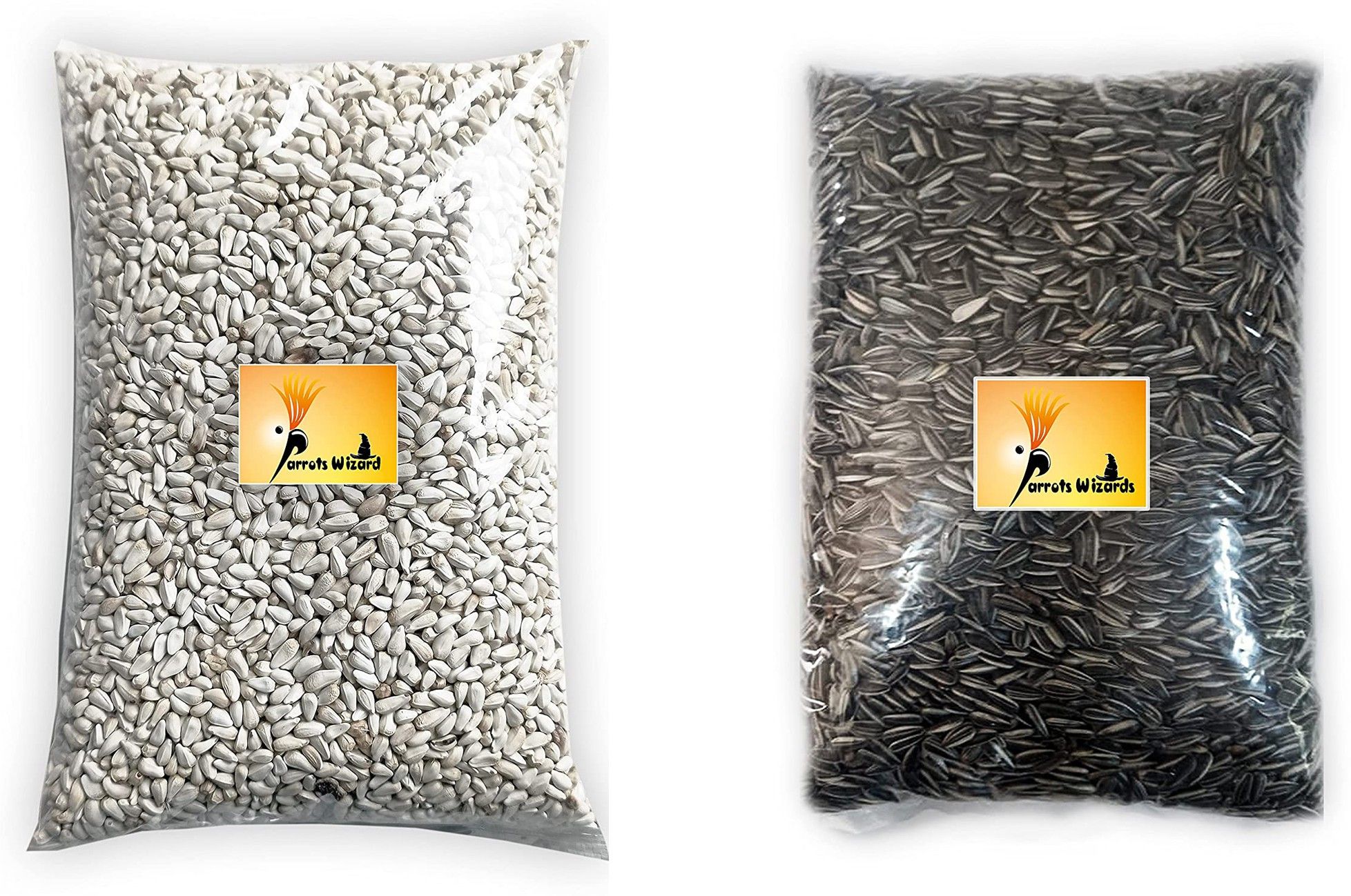 parrots wizard Combo Sunflower & Safflower Seeds 1.8 kg (2x0.9 kg) Dry Adult Bird Food-picture-36