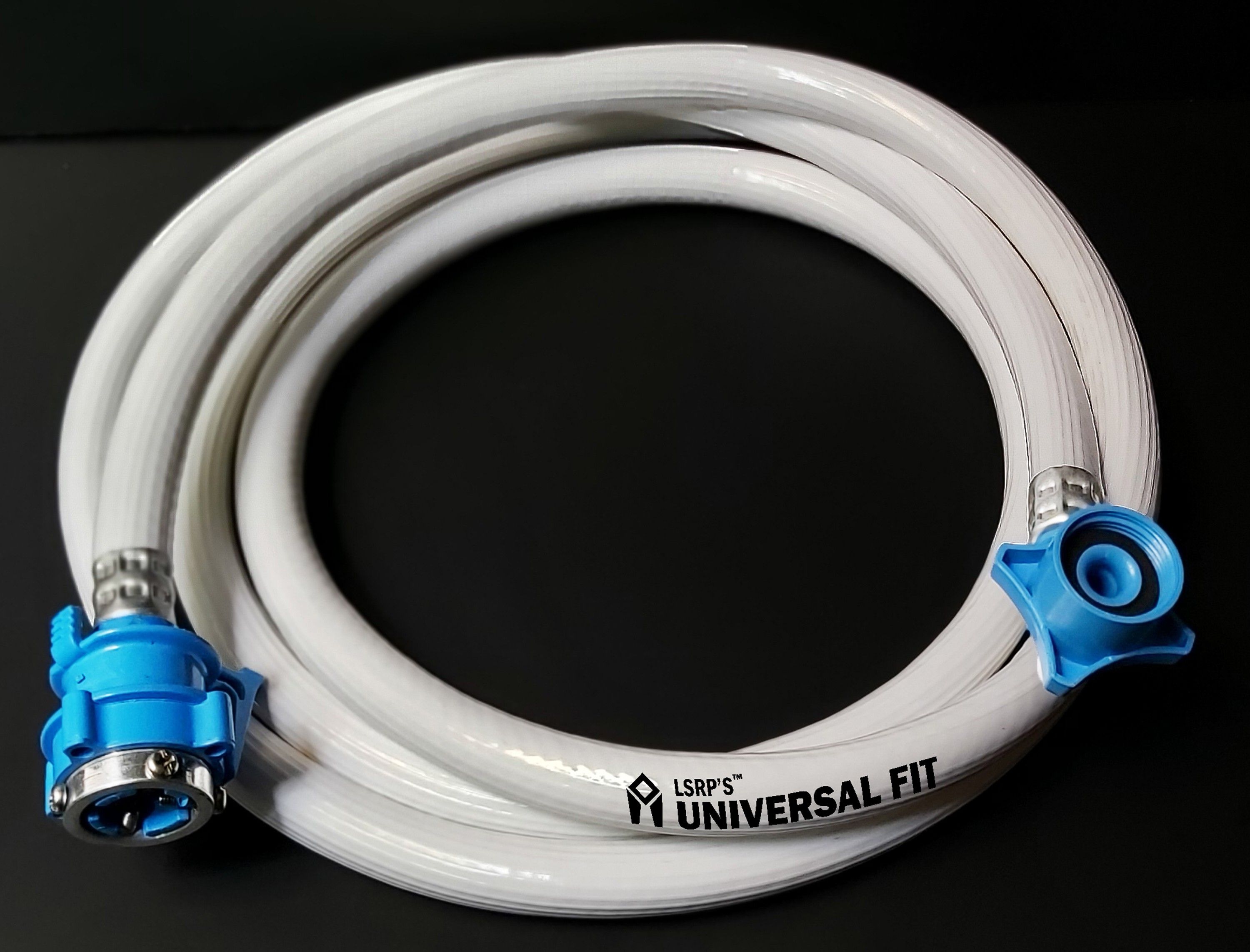 3 Meter Water Pipe Washing Machine Inlet Hose with Adapter Hose Pipe / Textile Braided PVC Hose Pipe / Washing Machine Pipe / Water Inlet Pipe / Inflow Water Washing Machine Inlet Pipe Hose Pipe-image-0