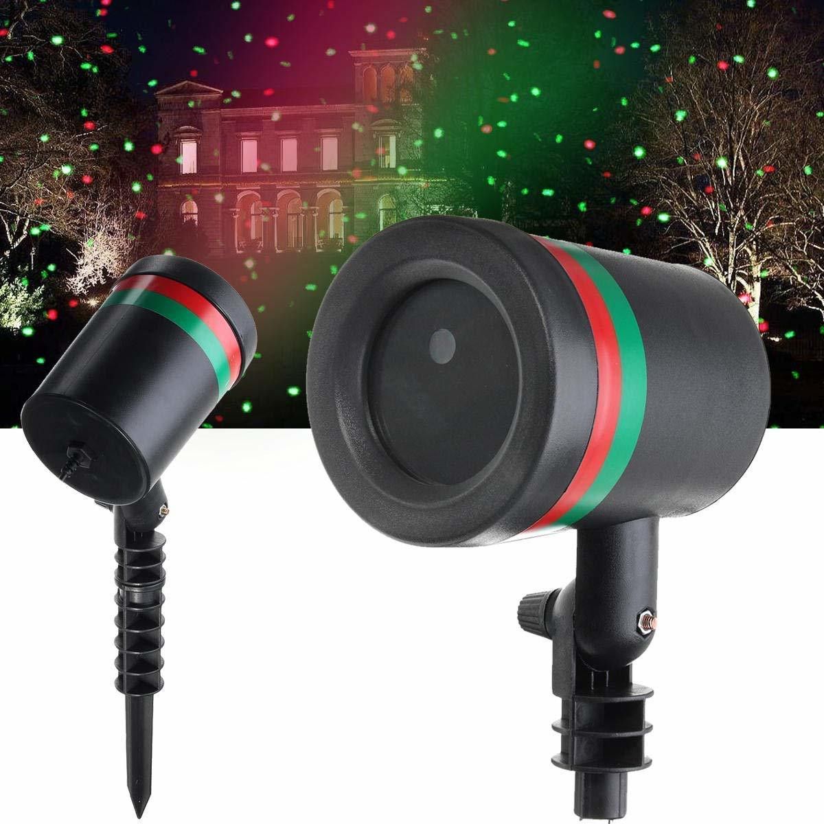 Dankhra EU Plug Laser Projection LED Star/Fairy Light Lamp for Diwali and Christmas Festival Celebration Outdoor Garden Lawn Landscape (Multicolour)-image-4