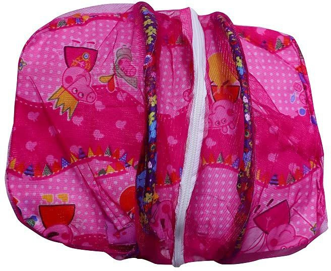 firmus Cotton Infants Washable Laddo Gopal Net Bed with Mosquito Net for KanhaJi Small Krishna Ji (Size 0 to 3) Mosquito Net image 1