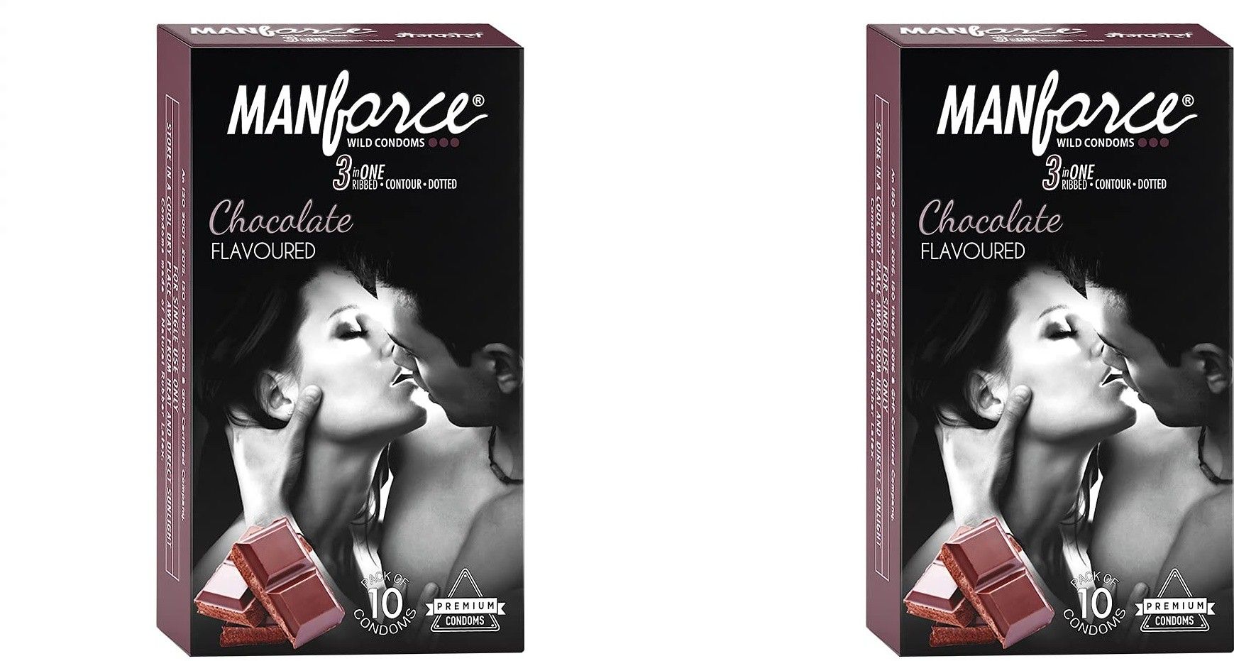 Chocolate flavor condom - 10 Pieces x Pack of 2 Condom-image-1