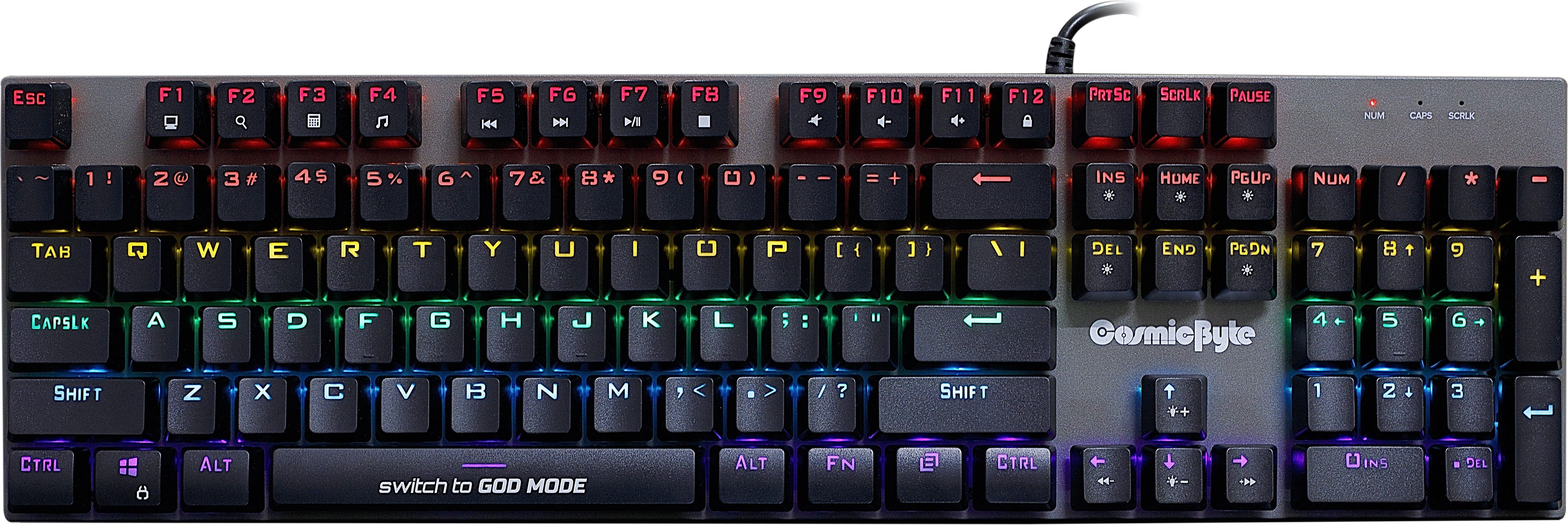 Cosmic Byte CB-GK-28 Vanth Mechanical Keyboard Outemu Red Switches Wired USB Standard Gaming Keyboard Compatible with Desktop, Laptop, Mac-image-9