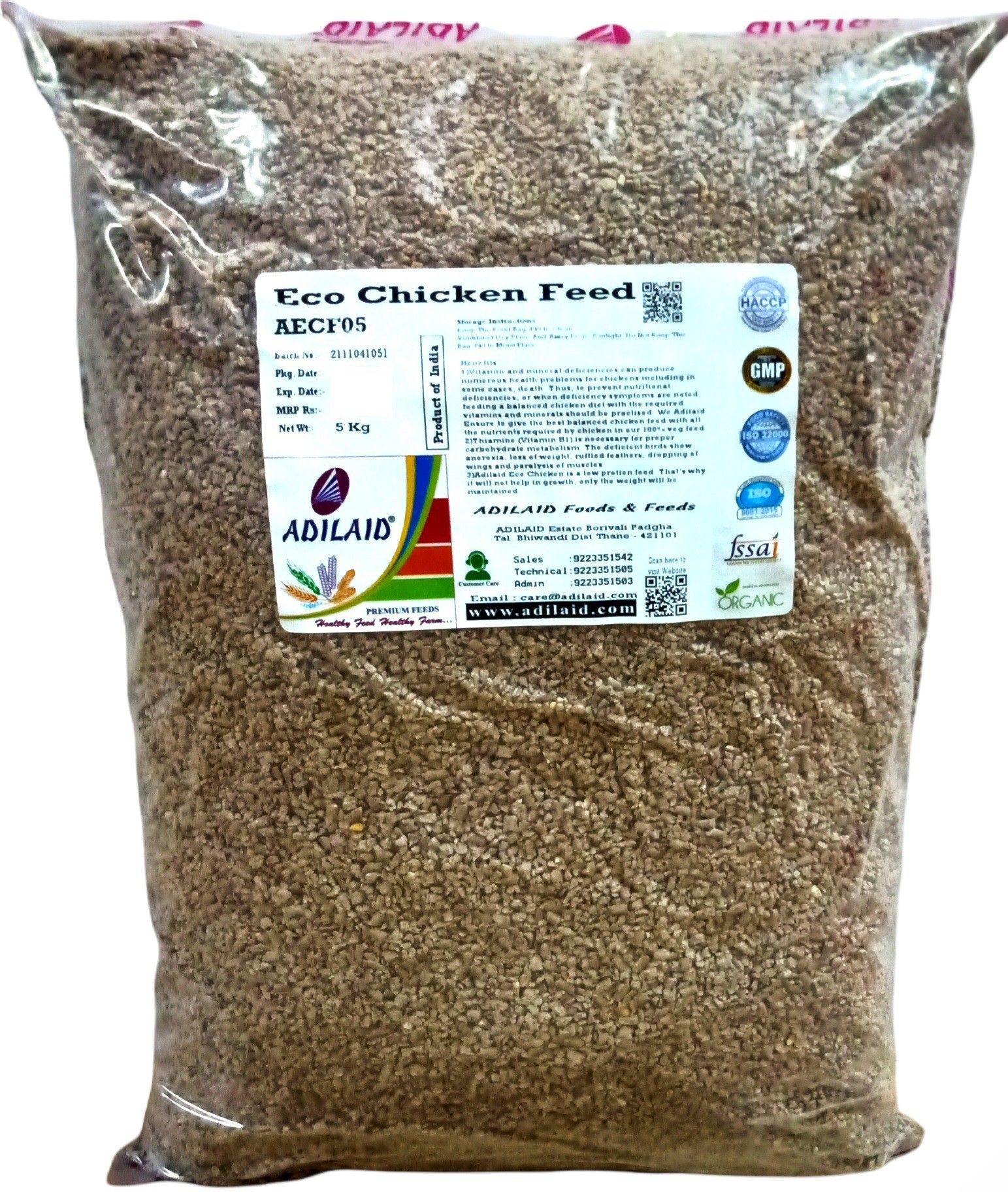 adilaid Eco Chicken Feed 5 kg Dry New Born, Young, Adult, Senior Bird Food-picture-10