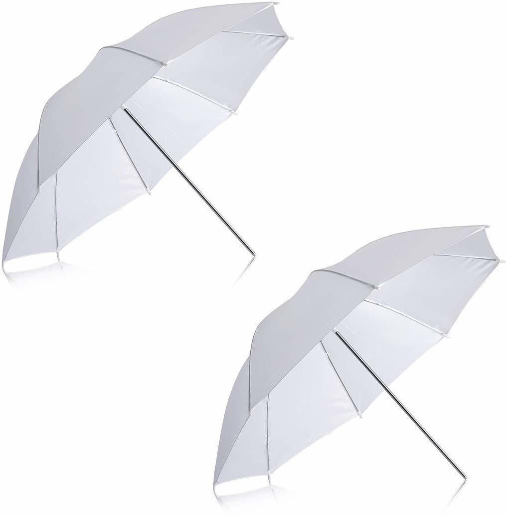 WON Professional White Umbrella 100cms 36 inch/91cm for Photography Studio Light Flash, Camera Flash, Video Light 2 Pcs Combo White Reflector Umbrella-image-23