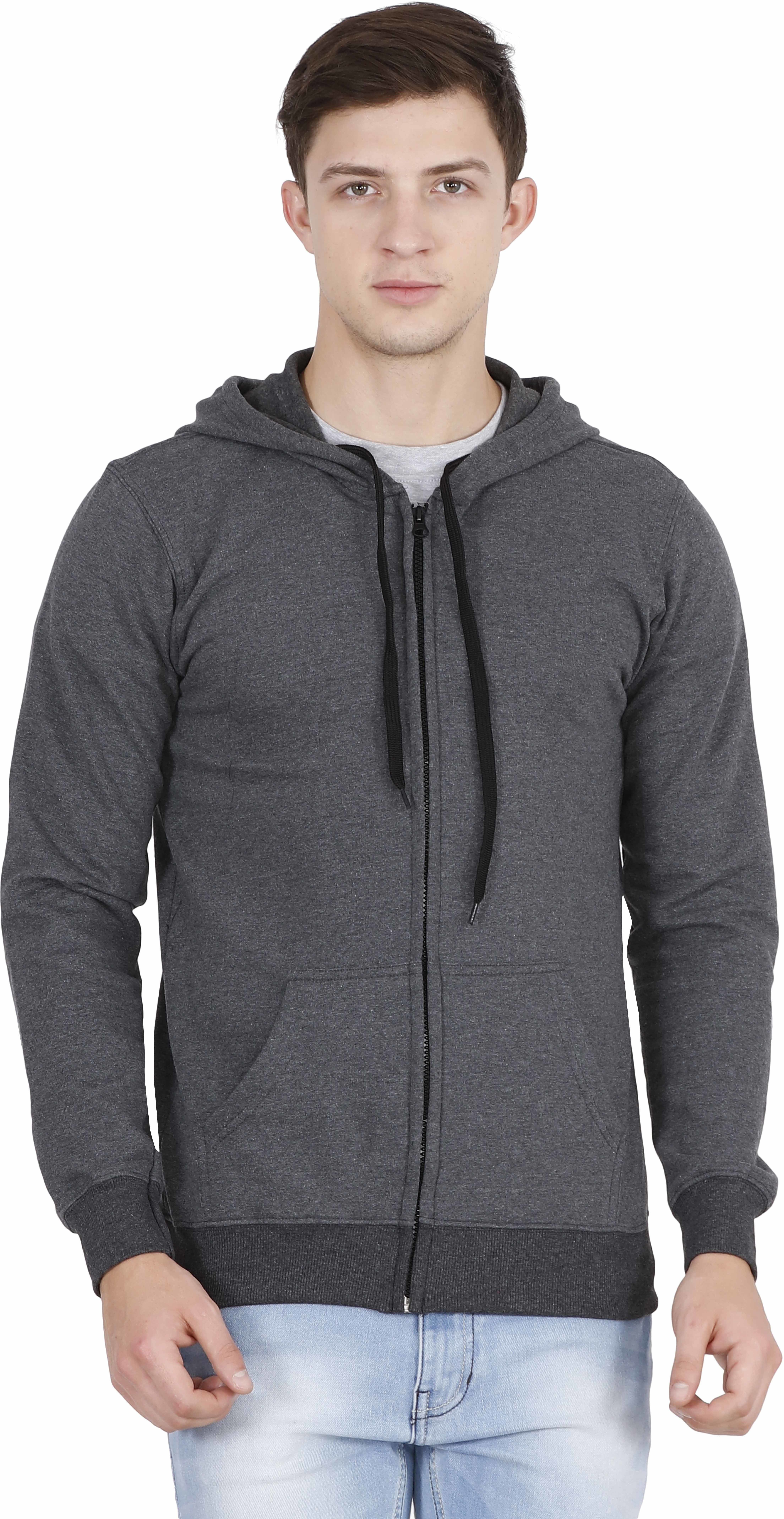Men Solid Round Neck Grey Sweater