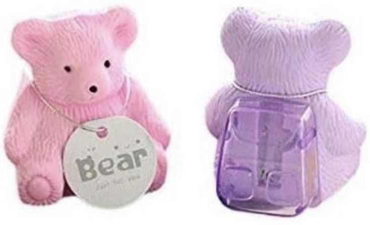 Teddy Bear Eraser with Sharpener (PACK OF 2) Non-Toxic Eraser-image-45