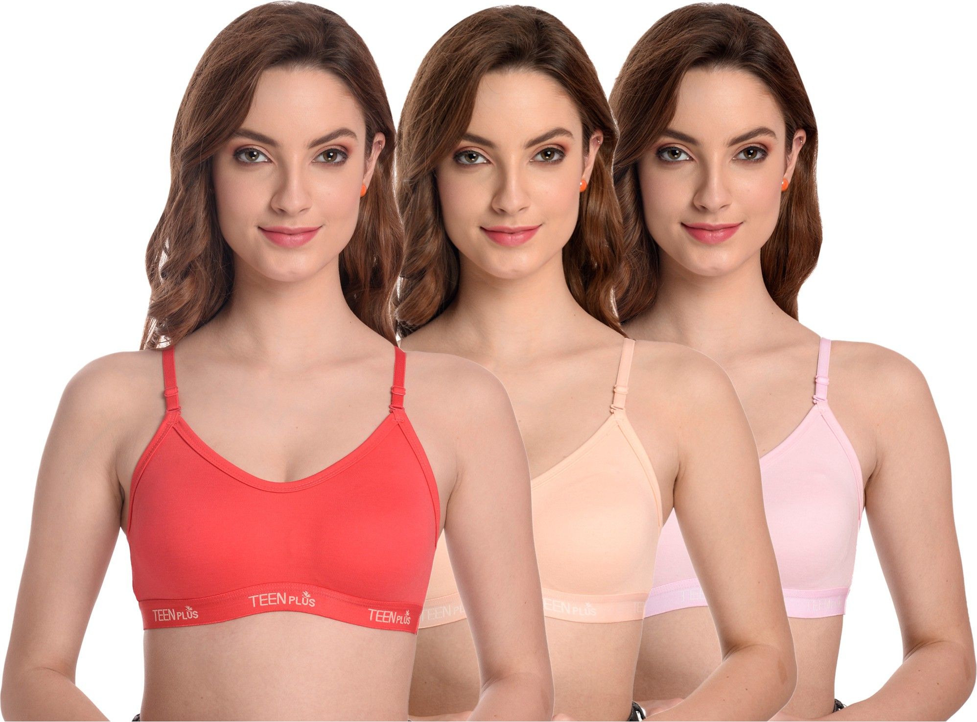 Pack of 3 Women Sports Non Padded Bra