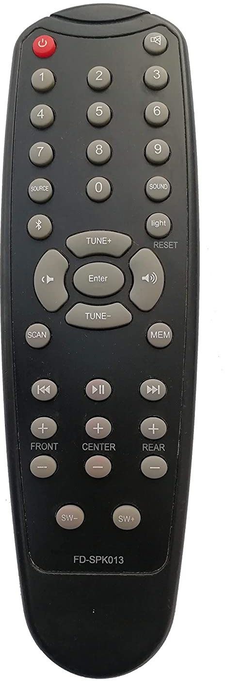 SHIELDGUARD Home Theater System Remote Control No. 225, Compatible for F & D Remote Controller image 1