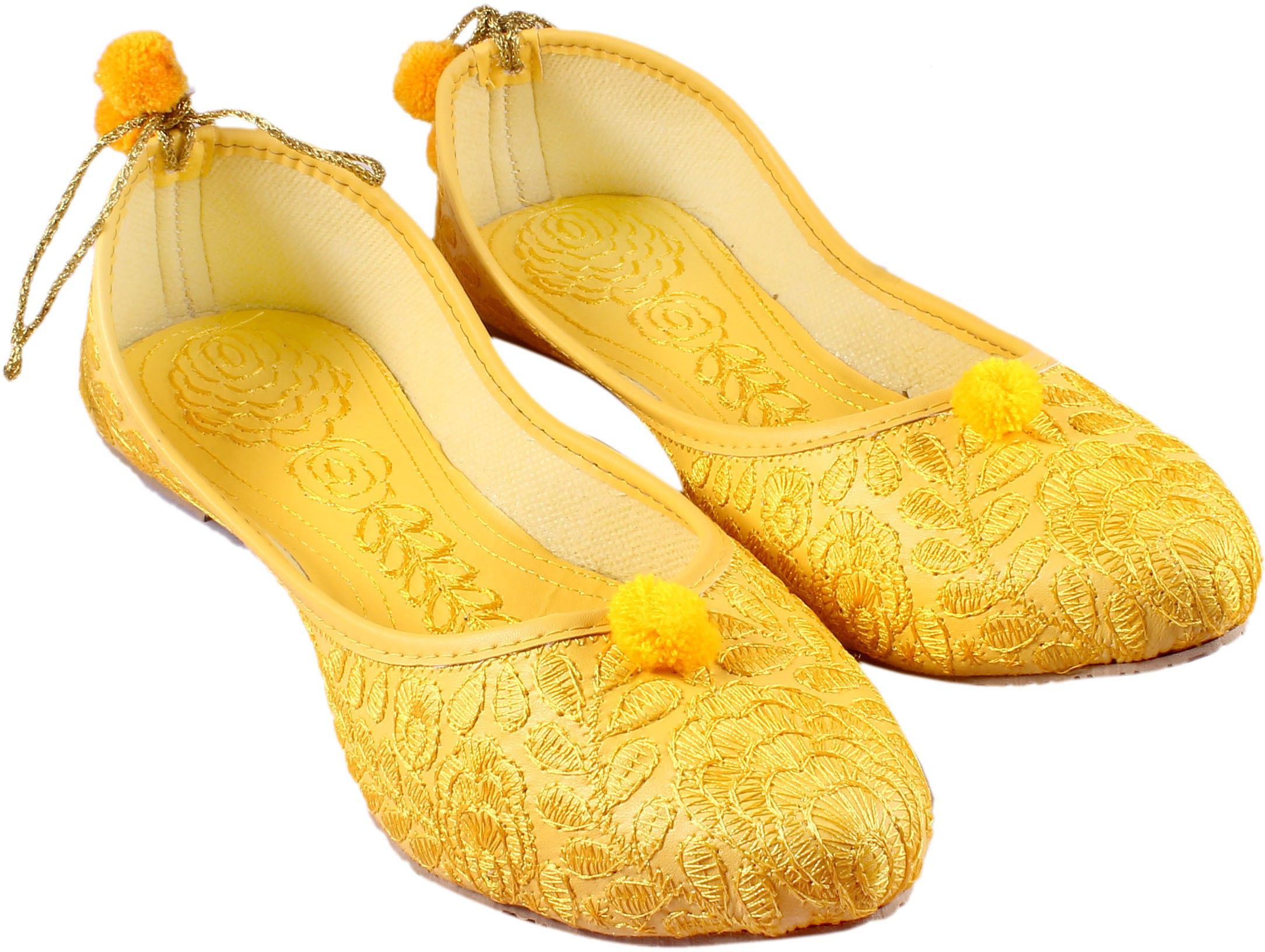Women Girls Stylish Designer Jaipuri Rajasthani Mojari Bellies Bellies Sandal-image-23