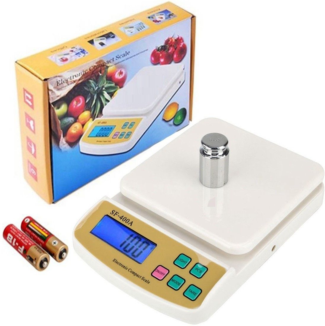 Siya Shine Electronic Digital 1Gram-10 Kg Weight Scale Lcd Kitchen Weight Scale Machine Measure for measuring fruits,shop,Food,Vegetable,vajan,offer,kata,weight machine Weighing Scale for grocery,kata,taraju,shop,computer kata,tarazu,jewellery,sabzi, Weighing scale (White) Weighing Scale-image-20