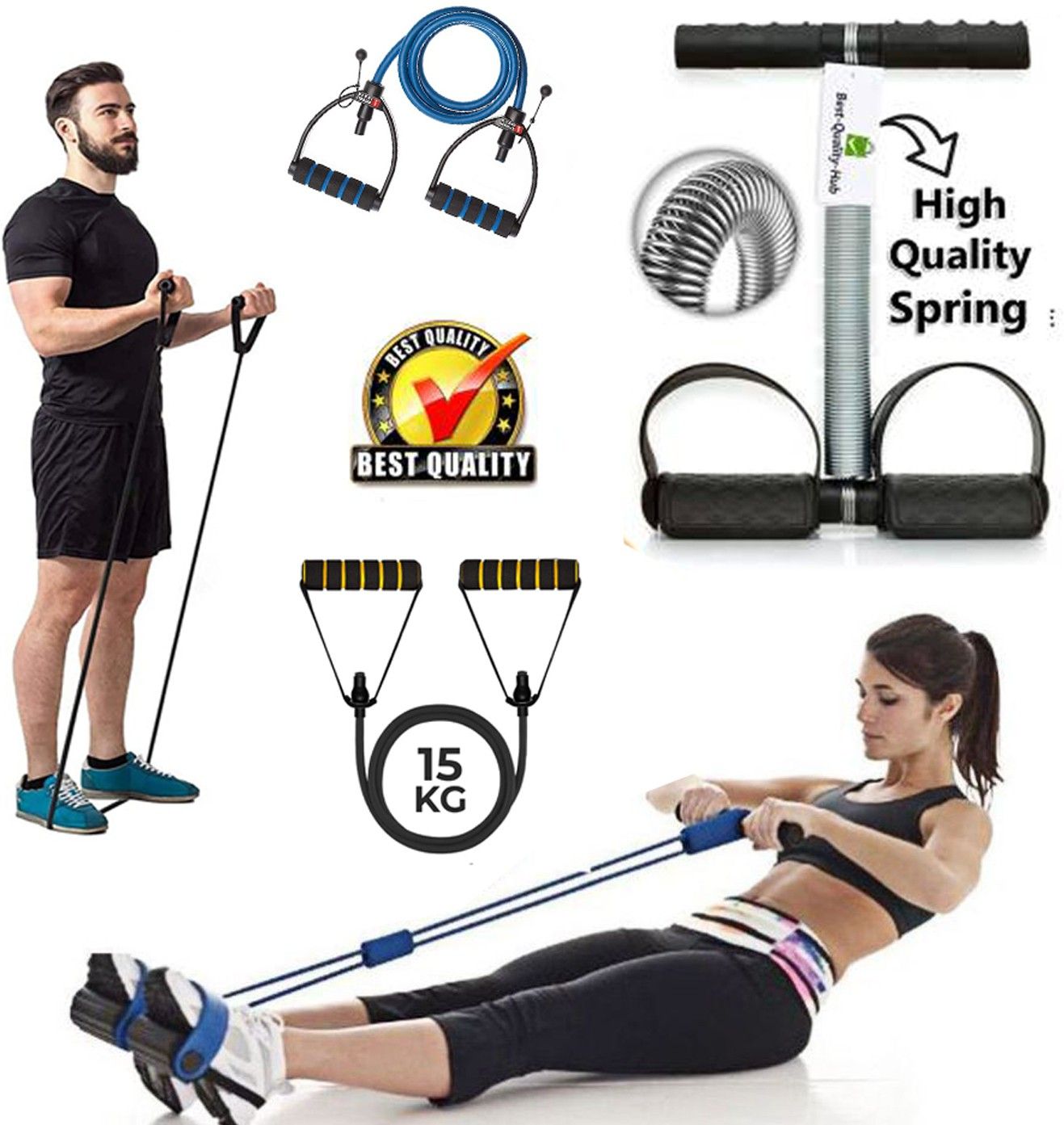 Tummy Trimmer Toning Tube for Stretching Toning Exercising Workout Fitness Equipment at Home Gym Kit Home Gym Kit Fitness Accessory Kit Kit