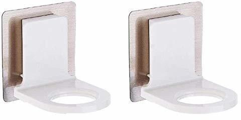 seahaven Plastic Wall Hanging Self Adhesive Bottle Storage Holder Hanger Pack of 2 Shower Grab Bar-picture-8
