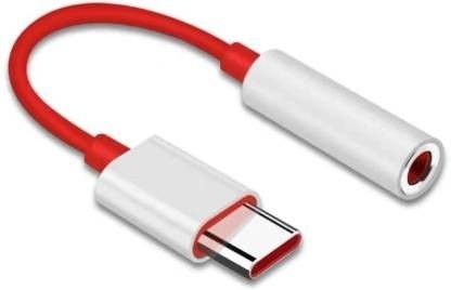 LIVIK Red, White Type C to 3.5 mm Jack Audio_Adapter/Connector | Noise Cancelling Headphones Jack Converter Audio Adapter for One_Plus Nord 9 9r /8T/8/7T/7/7 Pro / 1+6/1+6T and All-Pro Devices |One_Plus Audio Jack Phone Converter-image-20
