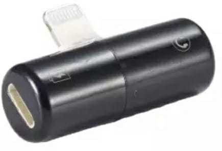 SANNO WORLD Black Latest 2 n 1 Lightning Splitter Adapter, Lightning Adapter Capsule Shape Splitter Dual Lightning Headphone Jack for iPhone X/iPhone 8/8 Plus/7/7 Plus with Charge, Music, Phone Calling LS03 Phone Converter (Android, iOS)Latest 2 n 1 Lightning Splitter Adapter, Lightning Adapter Capsule Shape Splitter Dual Lightning Headphone Jack for iPhone X/iPhone 8/8 Plus/7/7 Plus with Charge, Music, Phone Calling LS03 Phone Converter (Android, iOS) Phone Converter image 1