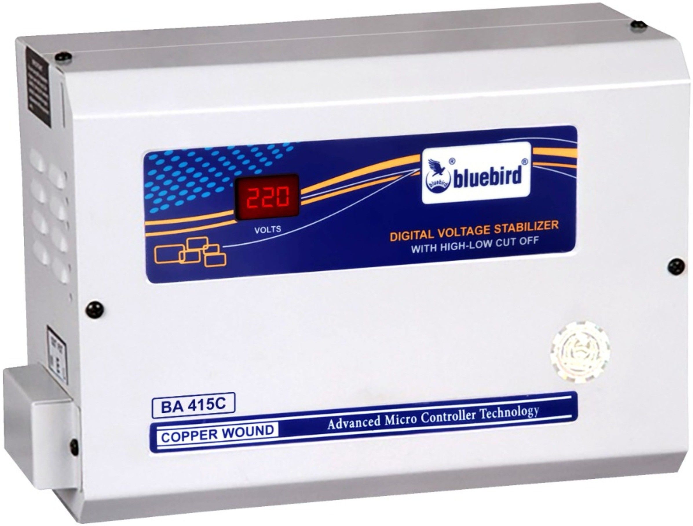 BA415CWOHLC bluebird 4 KVA Dig. Voltage Stabilizer for 1.5 Ton AC's, With Out High Low Cut-picture-23