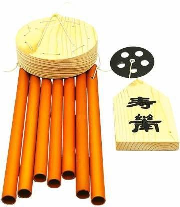gj Feng Shui Vastu 7 Pipes Rods Wooden Wind Chime for Balcony Aluminium Windchime-picture-14