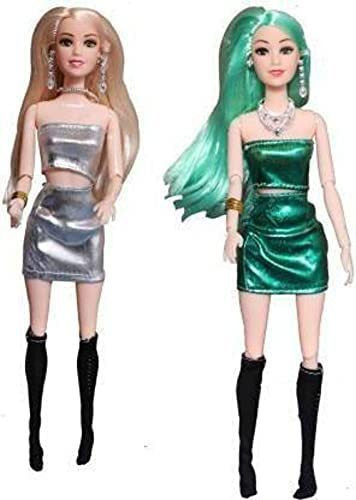 mayank & company combo Foldable and Movable Doll with Bendable Hands & Legs Specially for All Little Princess - Pack of 2 image 1