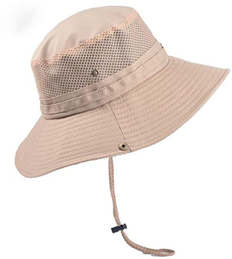 gustave Mens Sun Hat Wide Brim Summer Sun Cap UV Protection Fishsing Hat Bucket Hat-image-20