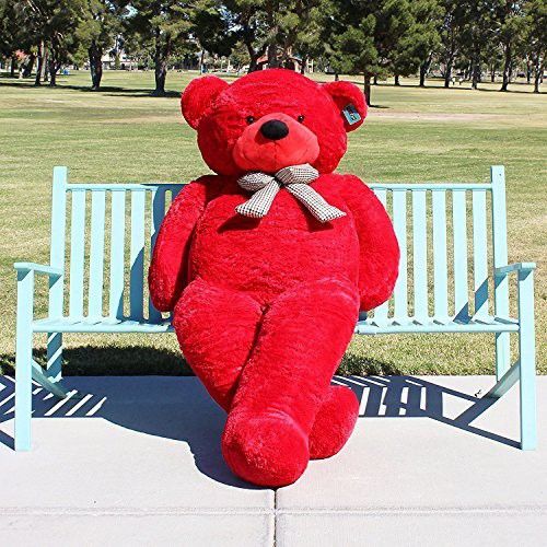 Red Color Teddy Bear Very Soft & Cute Toys Stuffed Girlfriend (red) - 91 cm-image-44
