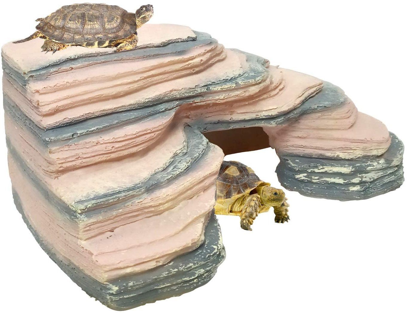 shirlip Climbing Tortoise Turtle Bridge Design Aquarium Ornaments Marble Unplanted Substrate-picture-12
