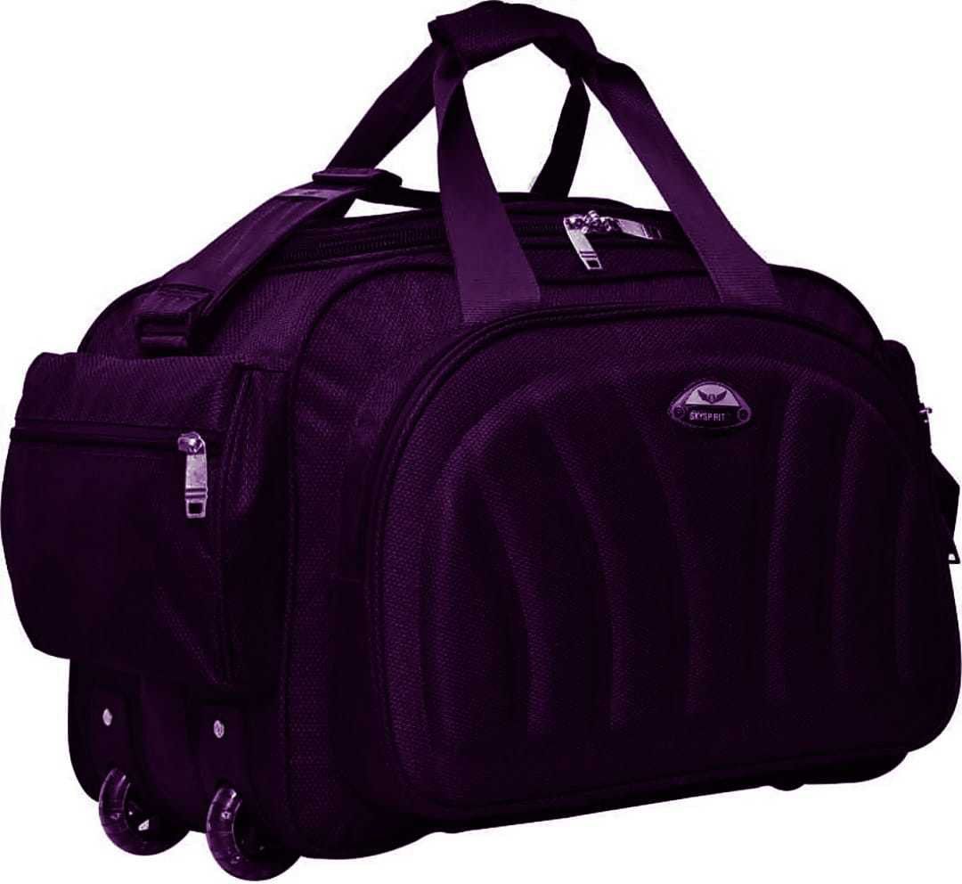 sky spirit 40 L Strolley Duffel Bag - Premium quality heavey duty unisex travel luggage bag - Purple - Regular Capacity-picture-13