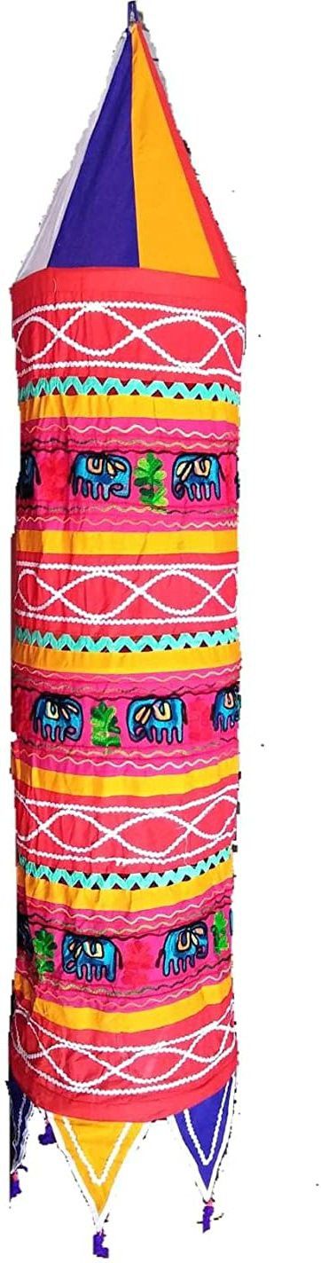 ayushkacrafts Decorative Lantern for in Door and Out Door Decoration Multicolor Cloth Hanging Lantern-picture-28