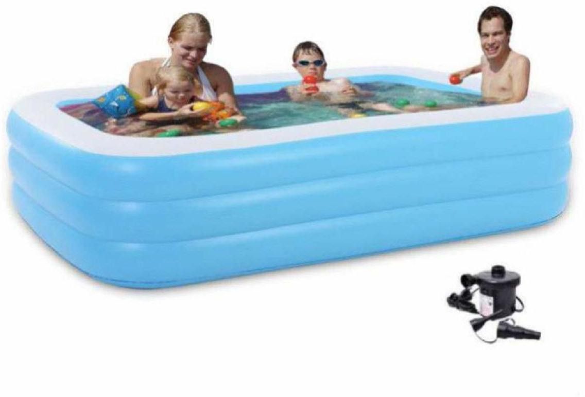 bestway 10 Ft Inflatable Family Swimming Pool Full-Sized Pool For Kids & Adults Inflatable Swimming Pool-picture-18
