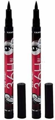 High quality waterproof liquid Eyeliner 36H no smudge suitable for contact lens users also Black 2.5 g-image-29