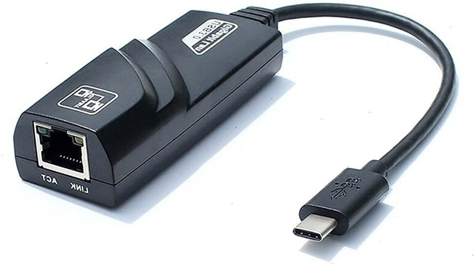 microware Type C to LAN, Thunderbolt 3/USB 3.0 Type-C Gigabit Ethernet LAN 10/100/1000Mbps Wire Network Convert Adapter, Plug & Play , Compatible for MacBook, Laptop, More Devices Lan Adapter-image-47