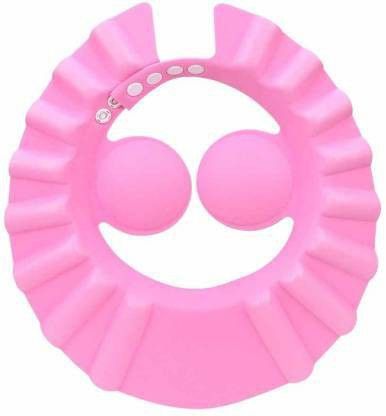 Soft Adjustable Visor Hat Safe Shampoo Shower Bathing Protection Bath Cap for Toddler, Baby, Kids, Children (Pink)-image-48