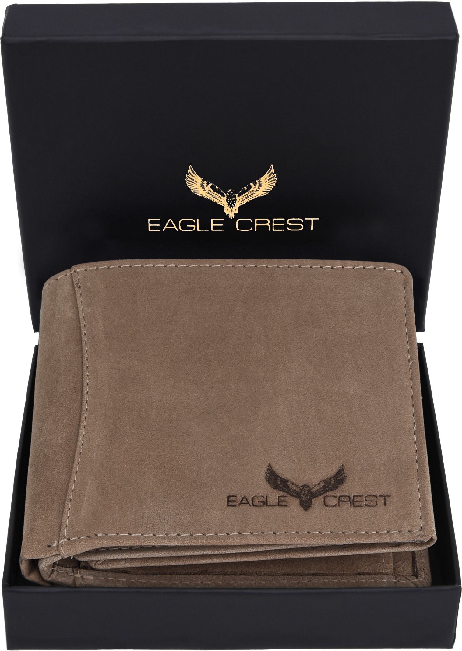 eagle crest Men Brown Genuine Leather RFIDWallet-picture-12