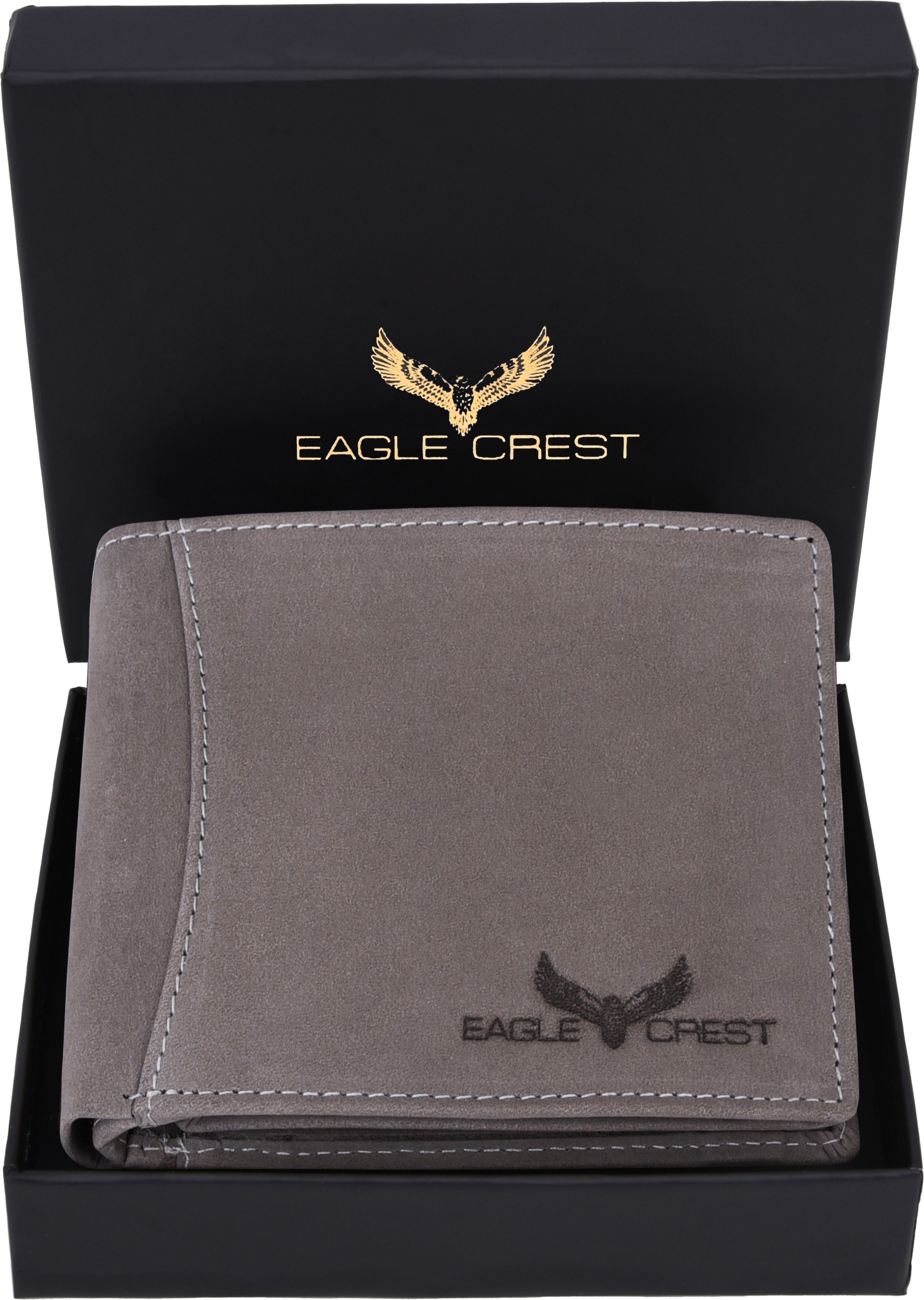 eagle crest Men Grey Genuine Leather RFID Wallet-picture-8