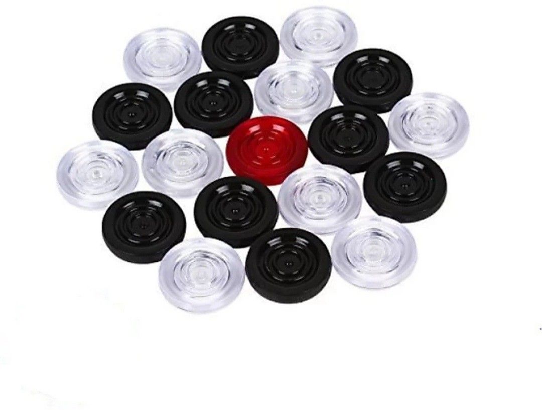 Plastic carrom coin set of 20 Carrom Pawns-image-15