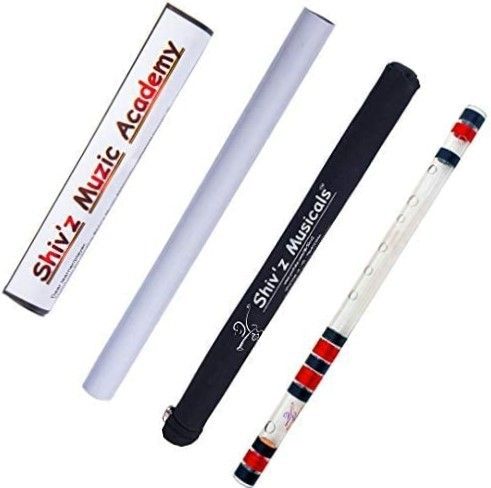 shiv'z muzic Flute, Acrylic (Transparent ) Bansuri, A Natural Base Free Written Manual & Bag Fiber Glass Flute-picture-26