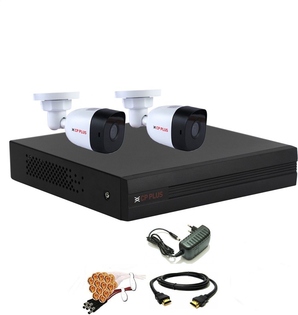CP PLUS 4 Channal HD DVR 1080p 1Pcs,Bullet HD Camera Plug-n-Play Crystal IR LEDs for clearer Night Vision 2.4 MP 2Pcs,HDMI cable 1Pcs,Bnc & Dc connectors,combo set Security Camera-image-8