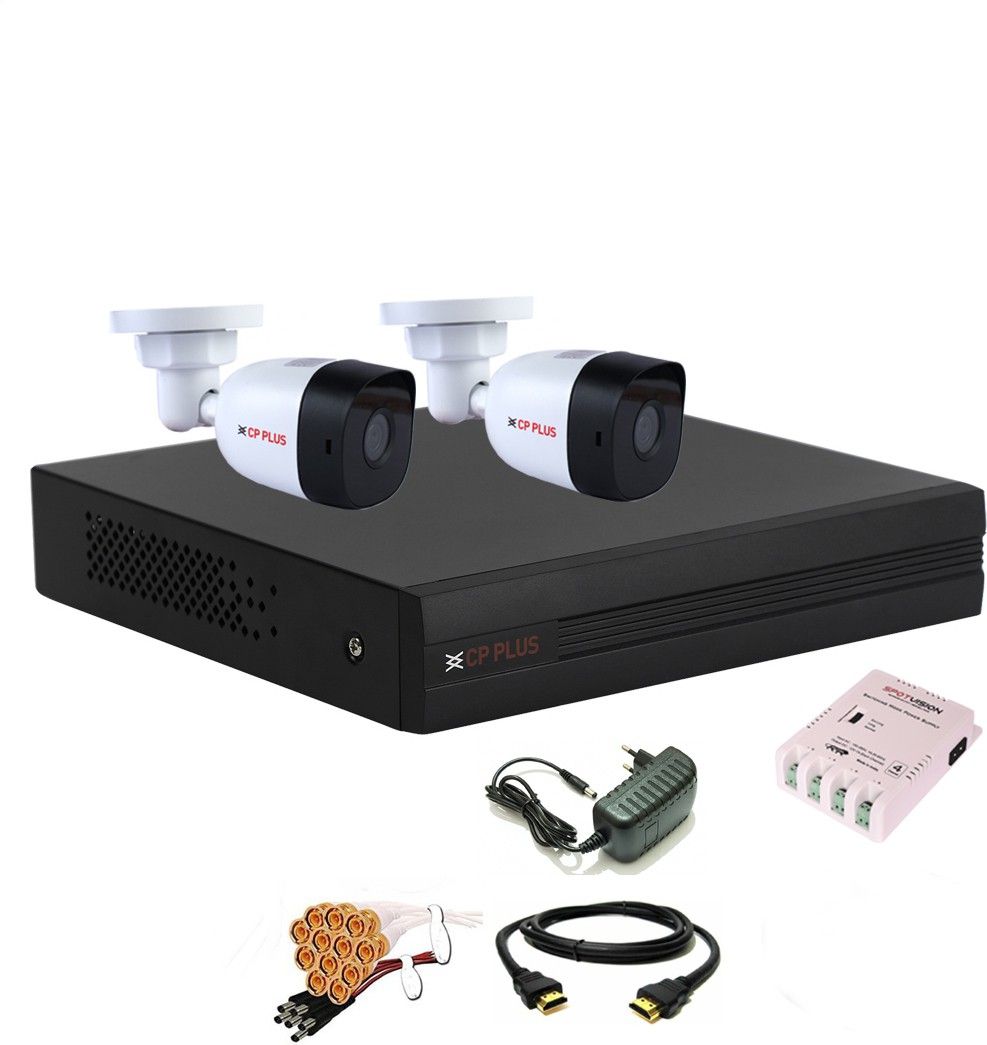 CP PLUS 4 Channal HD DVR 1080p 1Pcs,Bullet HD Camera Plug-n-Play Crystal IR LEDs for clearer Night Vision 2.4 MP 2Pcs,Power Supply 1Pcs,combo set Security Camera-picture-20