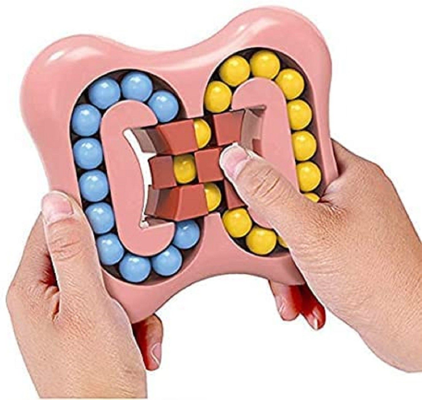 Magic Bean Cube Intelligent Funny Rotating Fingertip Top Toy Stress Relief Toy Magic Bean Rotating Toy Magic Bean Rotating Cube