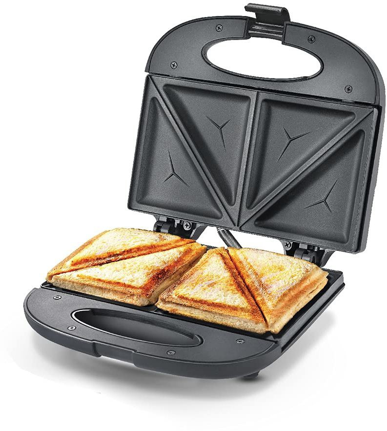 gvj tarders Sandwich Toaster PSDP 01 With Non-Stick Heating Plates Toast (Black) Open Grill image 1