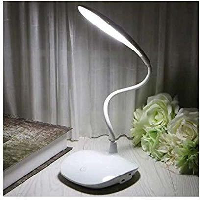boz Student Study/Book Reading Desk/Table Lamp with Rechargeable LED Touch On Off Switch Study Reading Dimmer Light (White)Pack of 1 Table Lamp image 1