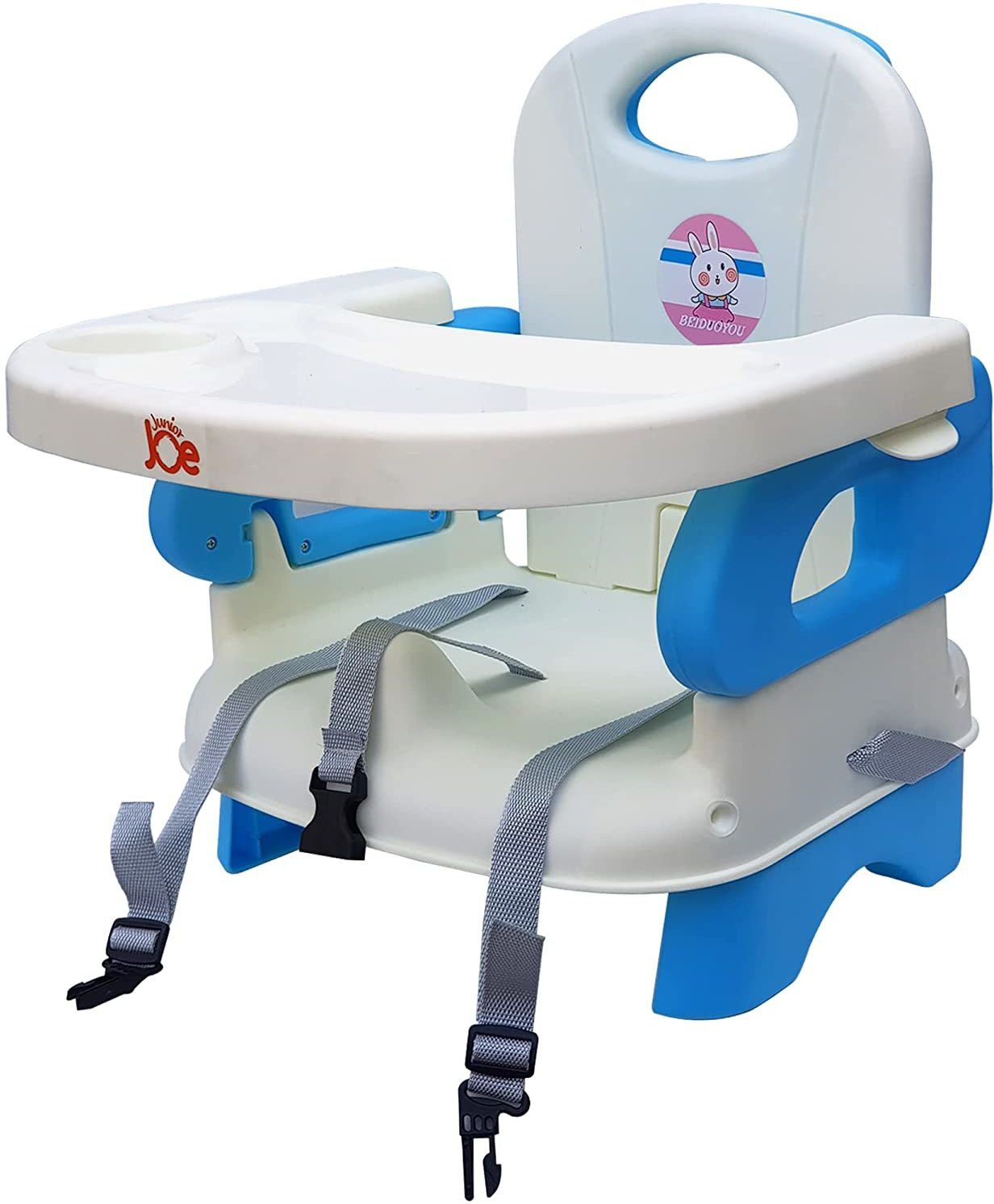 2 in 1 Baby Booster Seat with Removable Dining Tray and Safety Belt
