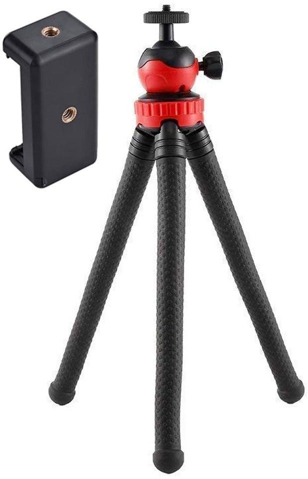 wazny Octopus Foldable Flexible Tripod gorilla Stand with Universal Mobile Holder for Selfies Vlogging Streaming Photography Compatible With All Smartphones, Action Cameras, Go Pro and DSLR Tripod Ball Head, Tripod Bracket, Tripod Kit-image-33
