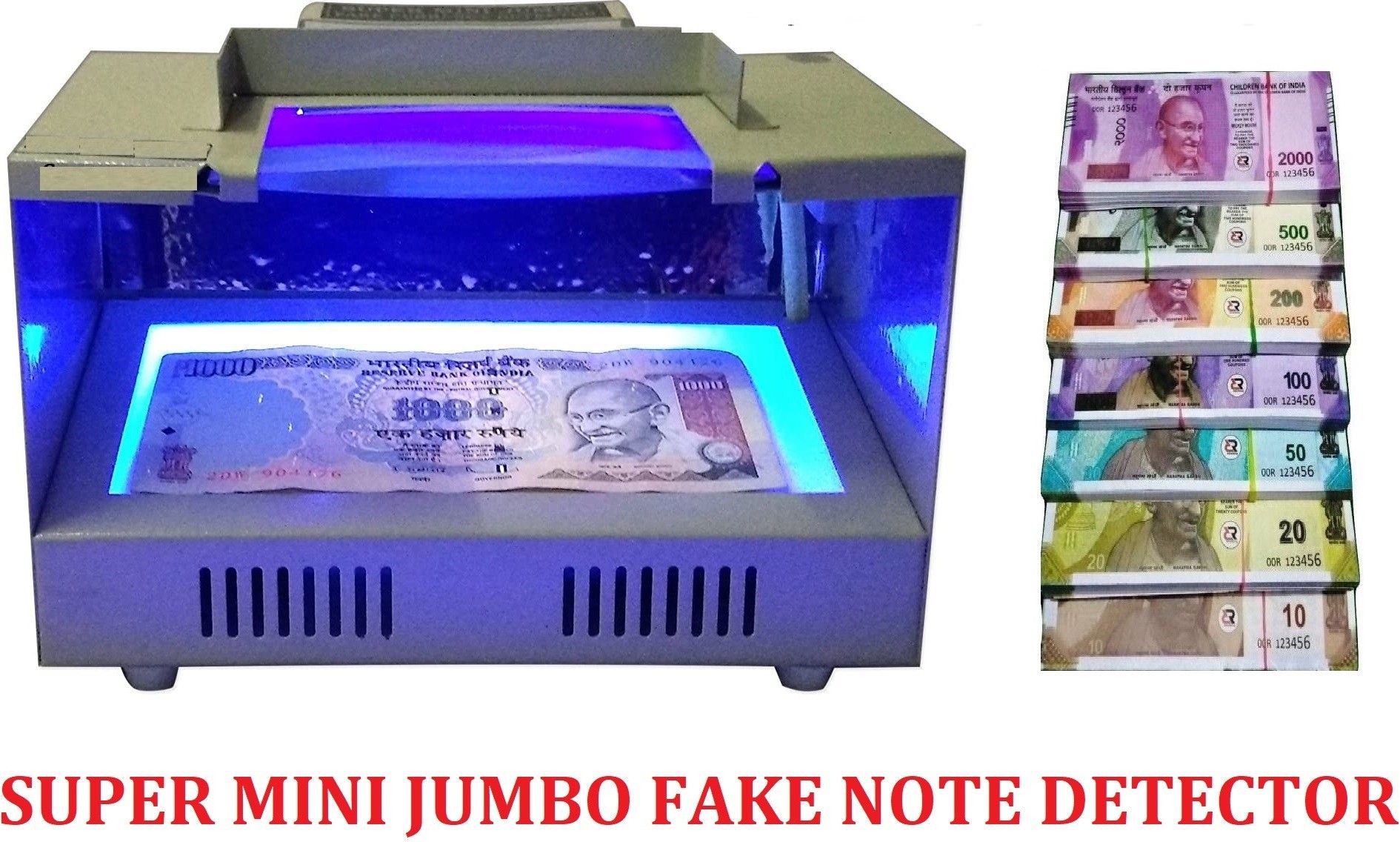 DRMS STORE Manual Fake Note Detection Machine/Fake Bill and Banks Check Checking Machine (Super Mini Jumbo) Handheld Counterfeit Currency Detector-image-23