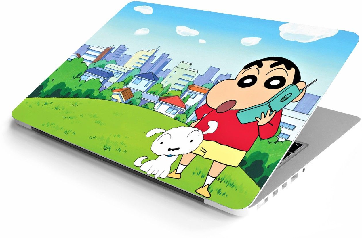 NoWorries Shinchan laptop skin sticker, HD-Print & High-quality laptop decal that fits on all laptops VINYL Laptop Decal 15.6-image-26