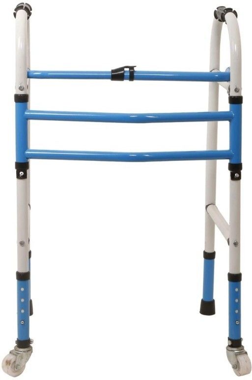 INDIA WHEEL WALKER Light Weight Height Adjustable Rollator Foldable Walker Walking Stick-image-41