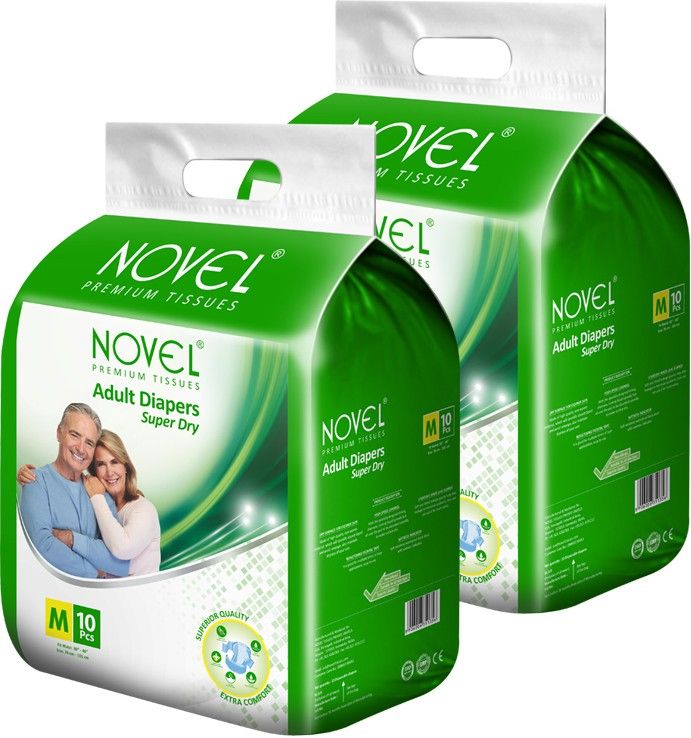 novel Adult Diaper - Medium (Pack of 2) Adult Diapers - M-picture-20