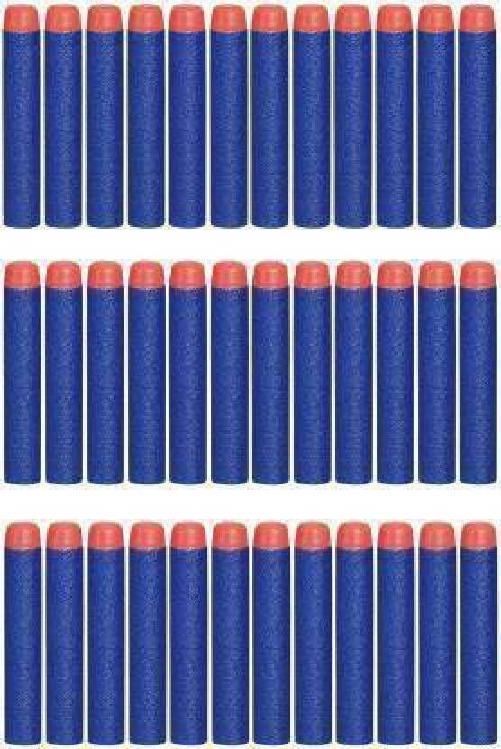 (Pack of 30) Fire Gun Bullet Soft Foam Dart 30 PCS Darts & Plastic Bullets (Blue) Soft Tip Dart