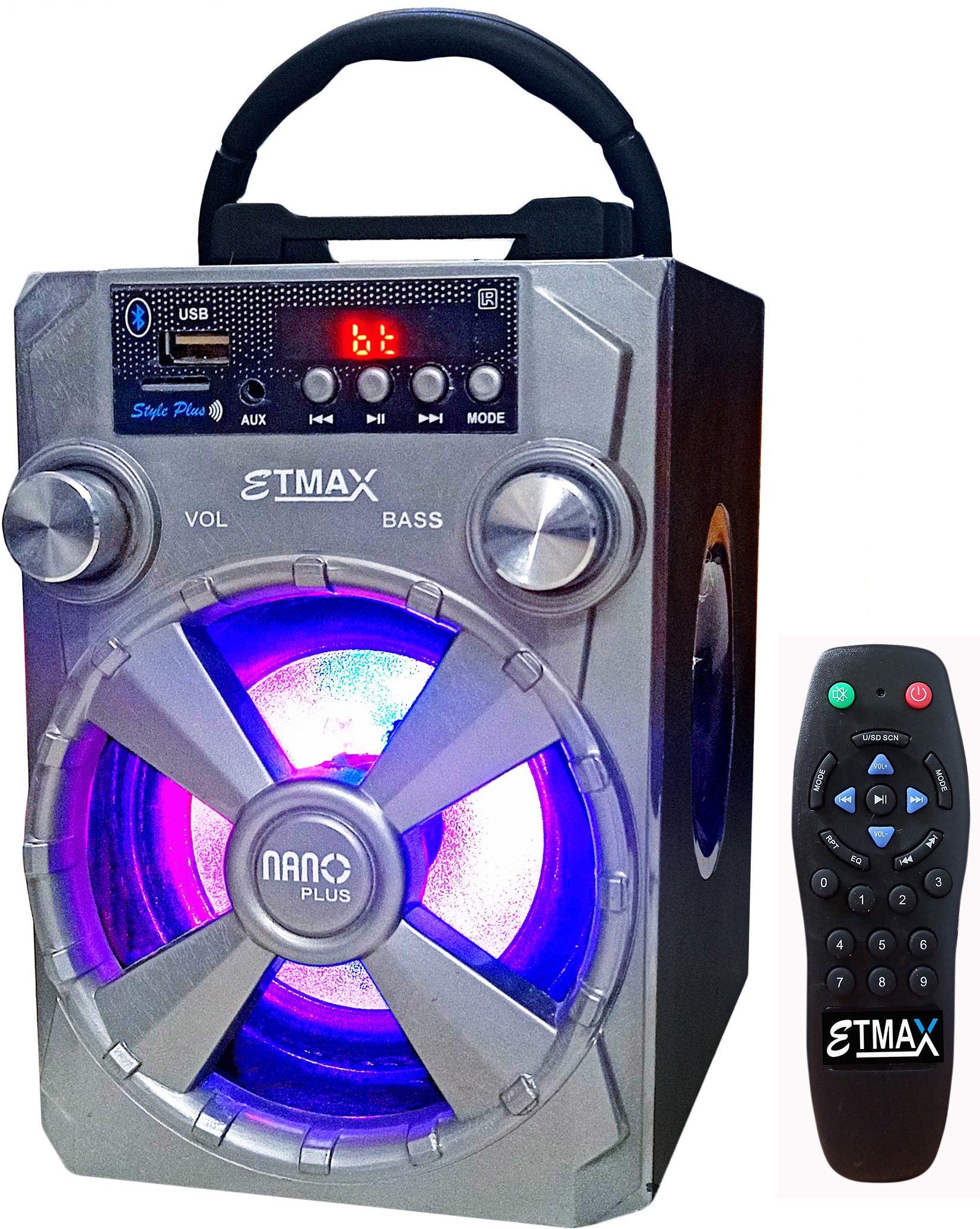 etmax NANO PLUS Grey 30 W Bluetooth Home Theatre