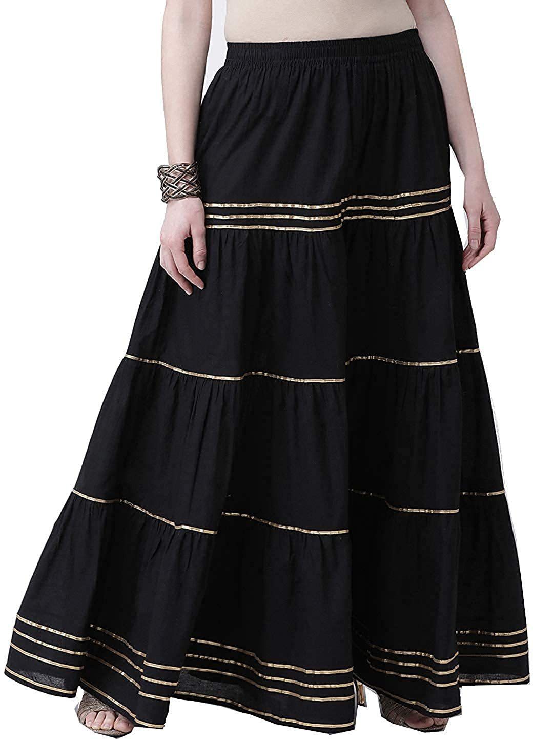 kanna fabric Women Regular Fit Black Viscose Rayon Trousers-picture-29